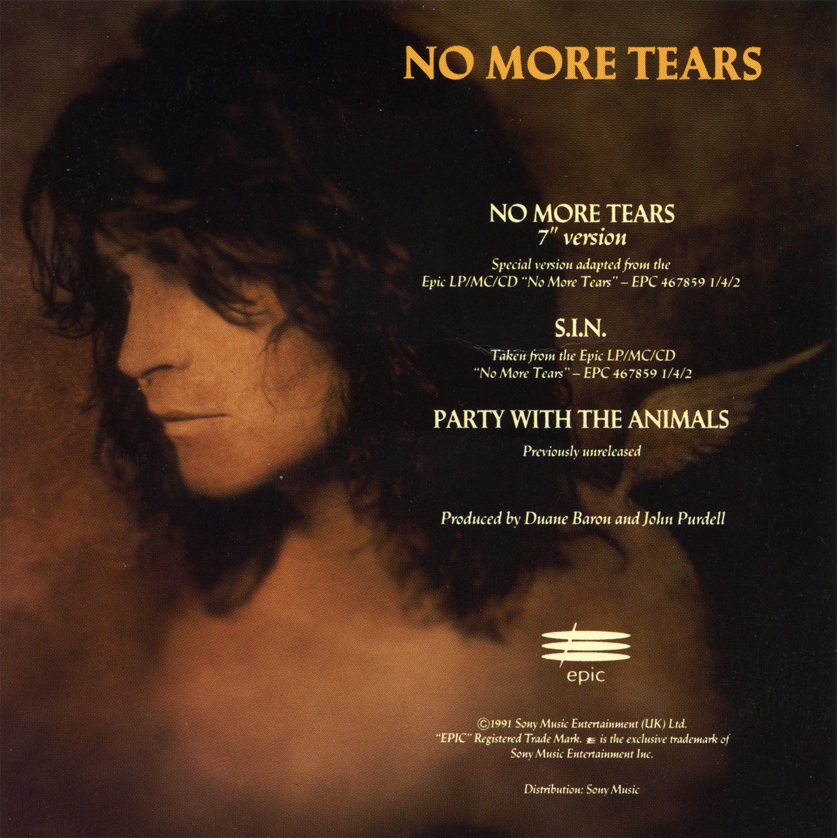 BlooD AnD HonoR MetaL: Ozzy Osbourne - No More Tears (1991) [Single]1671 x 1672