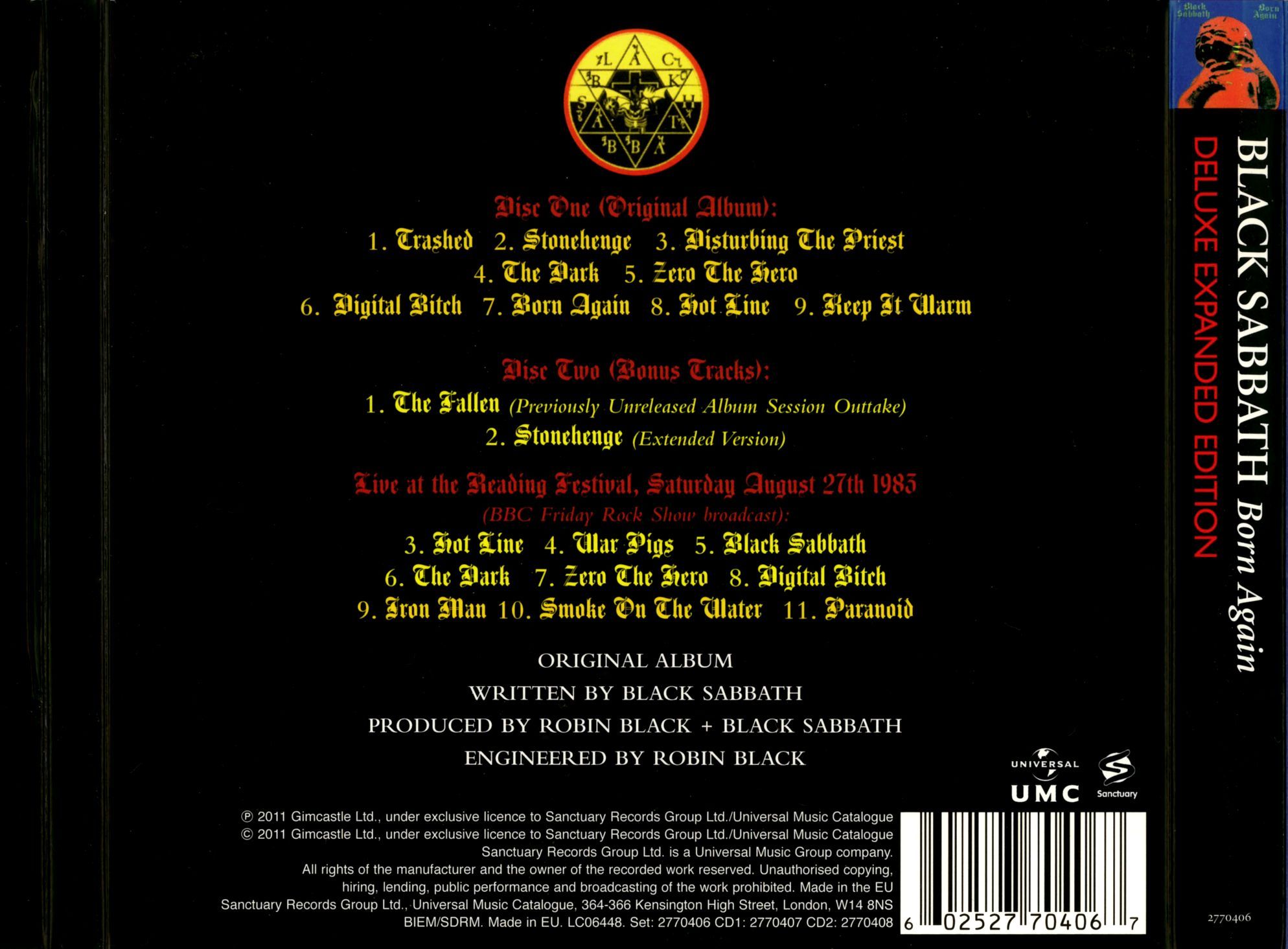 Black sabbath born again cd