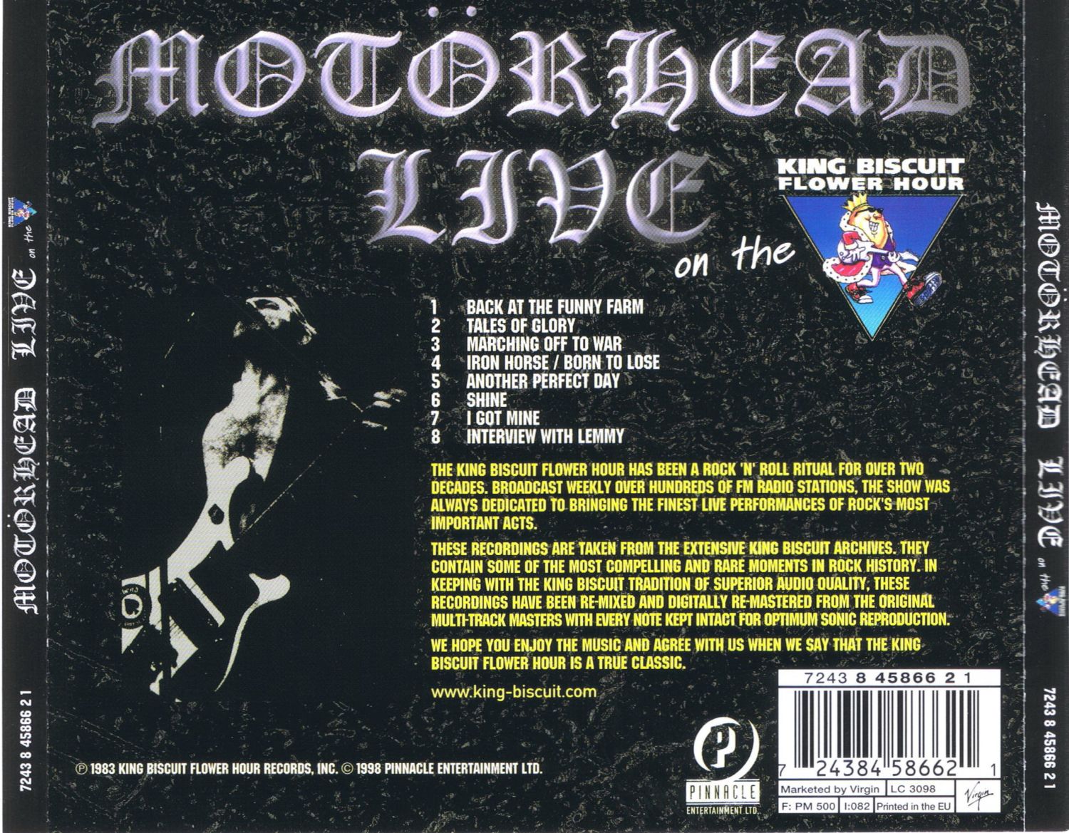 Boneyard Metal: 80's Metal: Motorhead (UK) - Live On The King Biscuit Flower Hour (1983)1500 x 1169